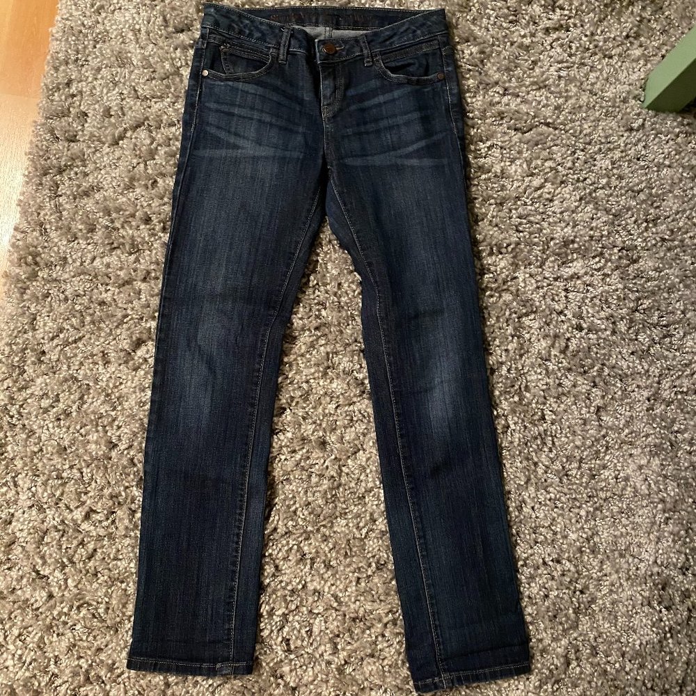 Simply Vera Dark Denim Straight Leg Jeans Sz 0